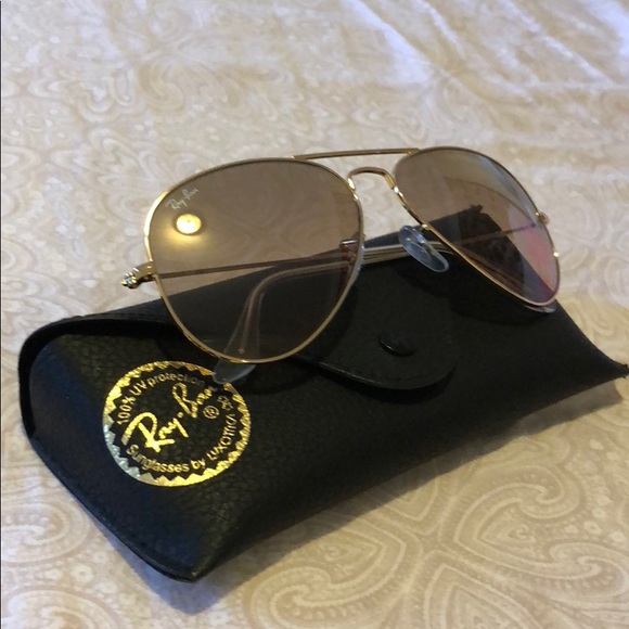 Ray-Ban Accessories - Authentic Ray Ban Aviators. Rose Gold. Brand New